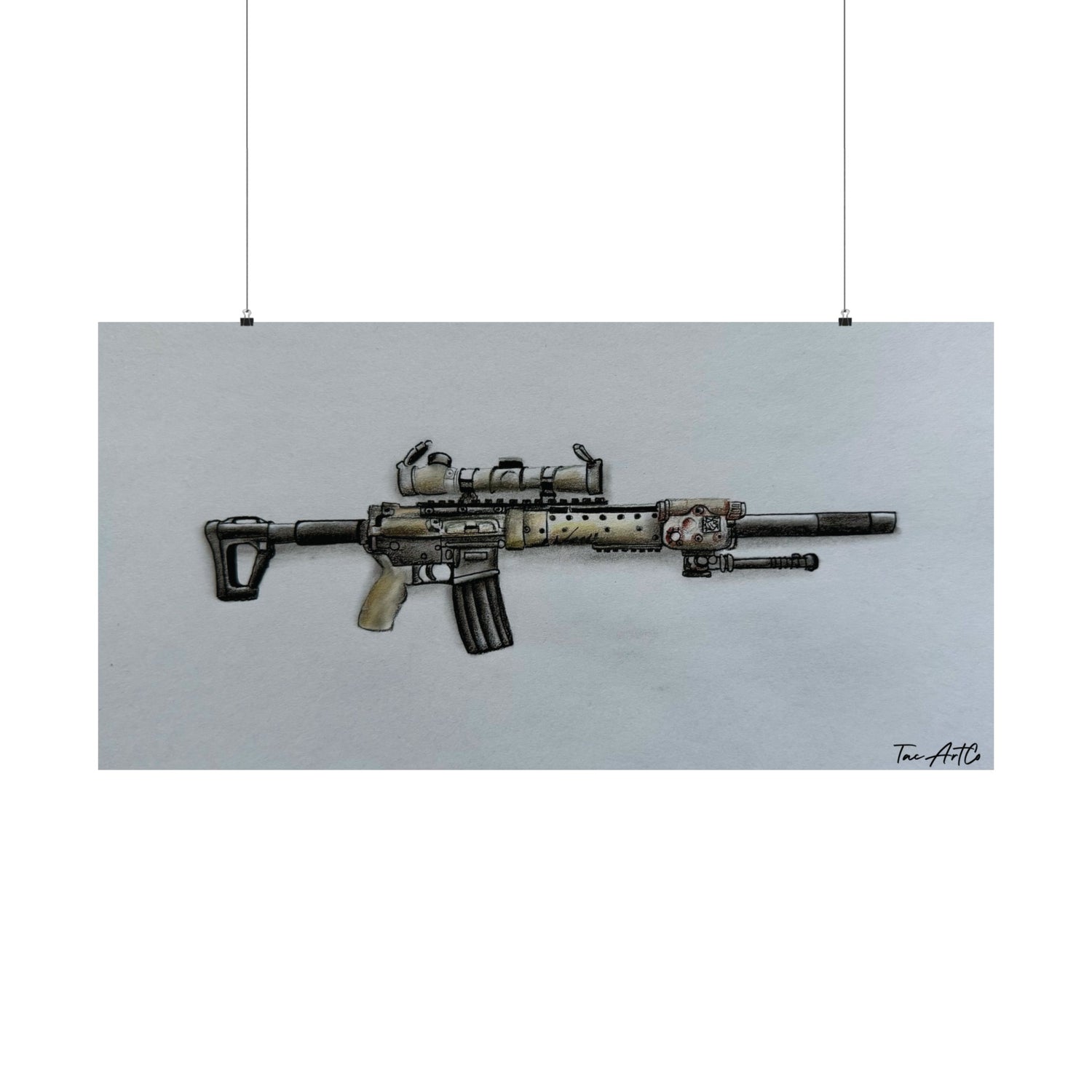 MK12 Mod H Sketch - Matte Poster
