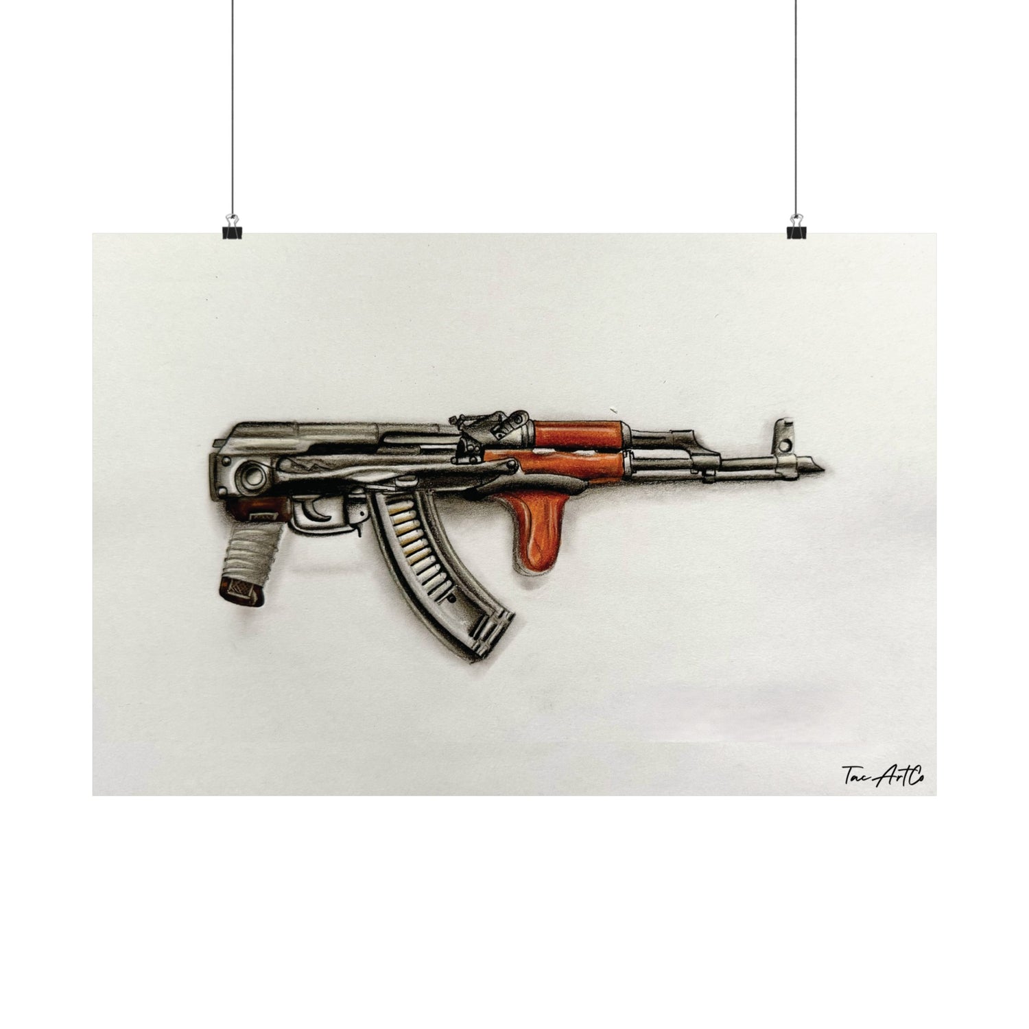 AK Under Folder W/Dong Sketch - Matte Poster