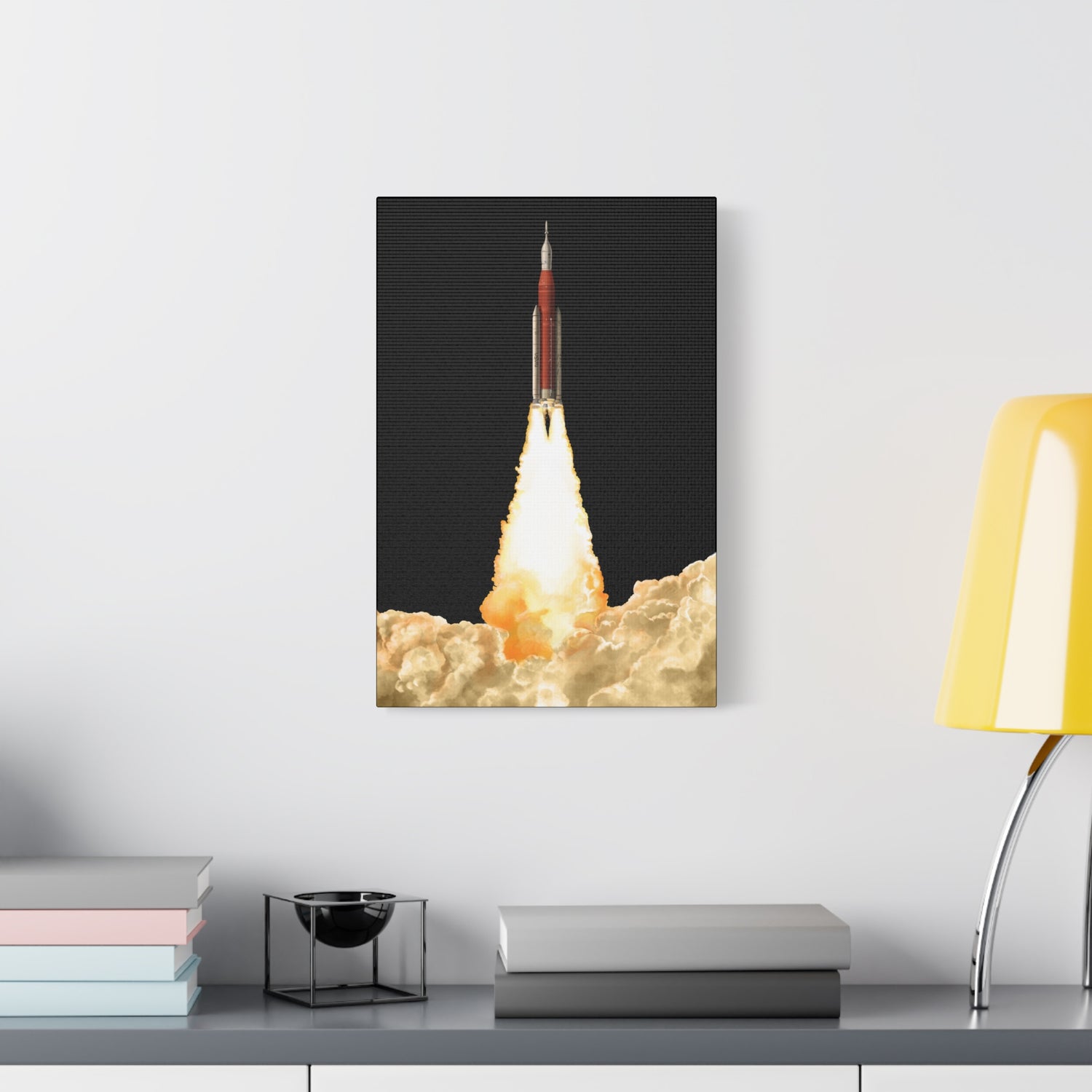 Artemis 2 – Canvas Print (Black Background)