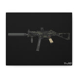 UMP45 – Canvas Print (Black Background)