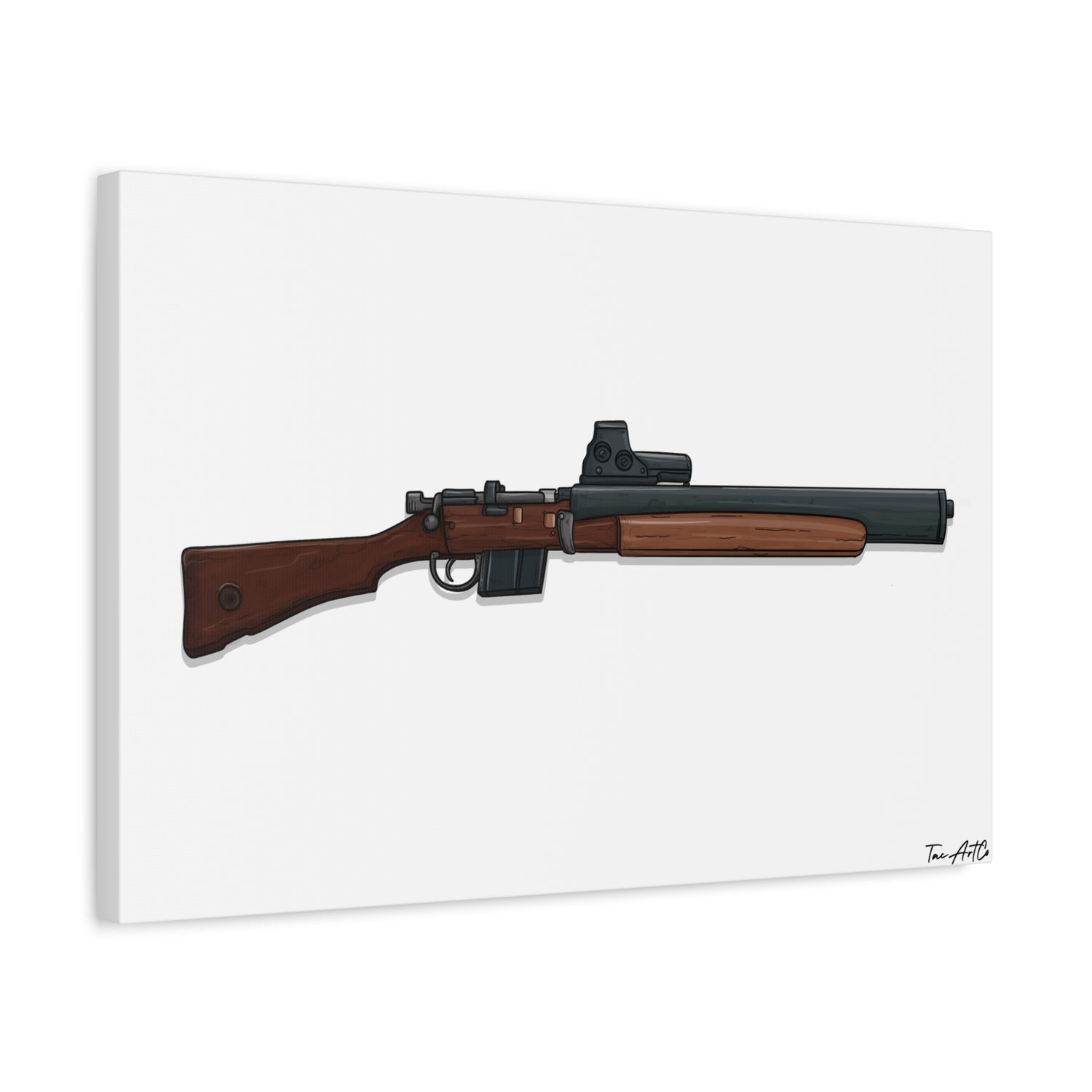 De Lisle Carbine – Suppressed Rifle Canvas Print