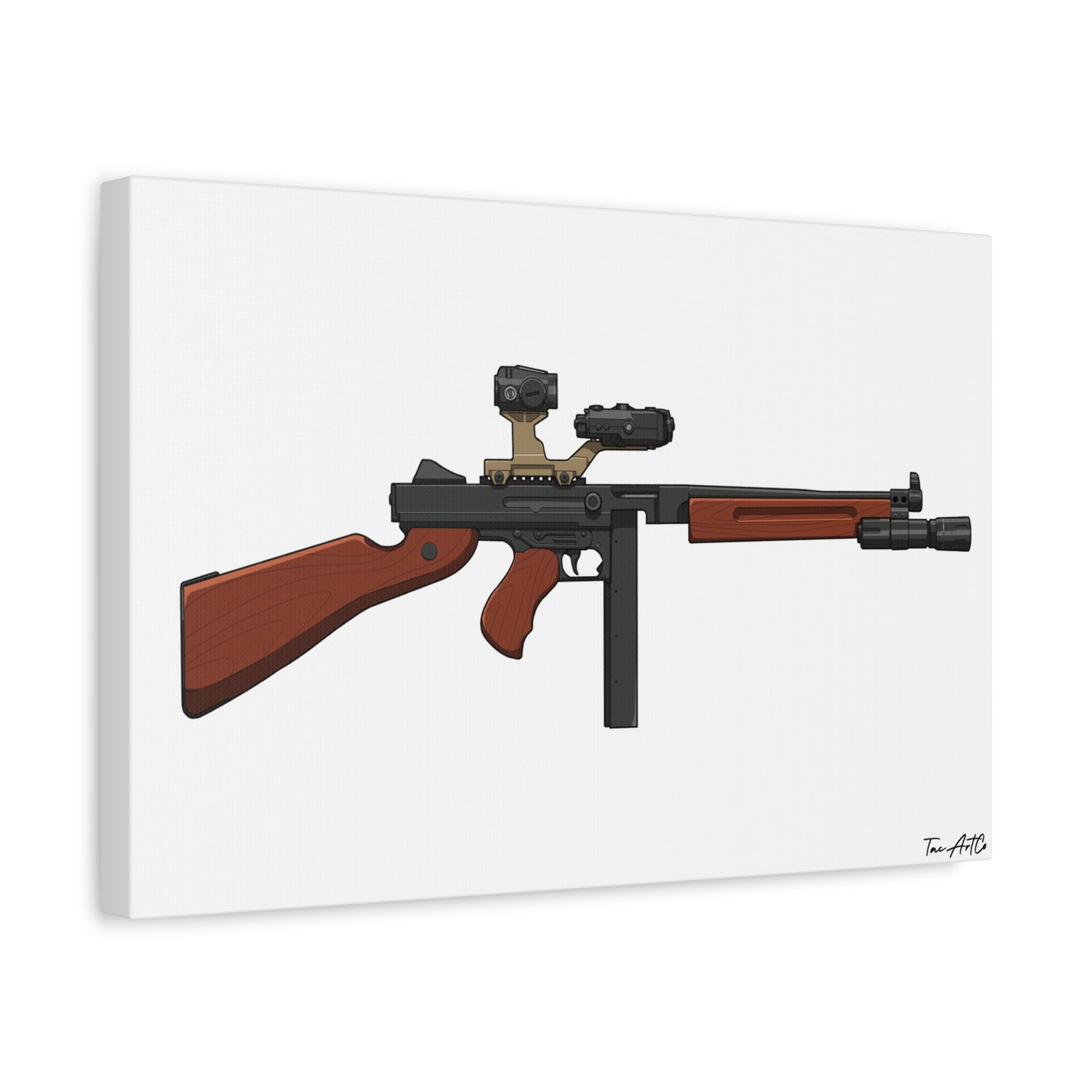 Tacticool Tommy – Modern Thompson Canvas Print