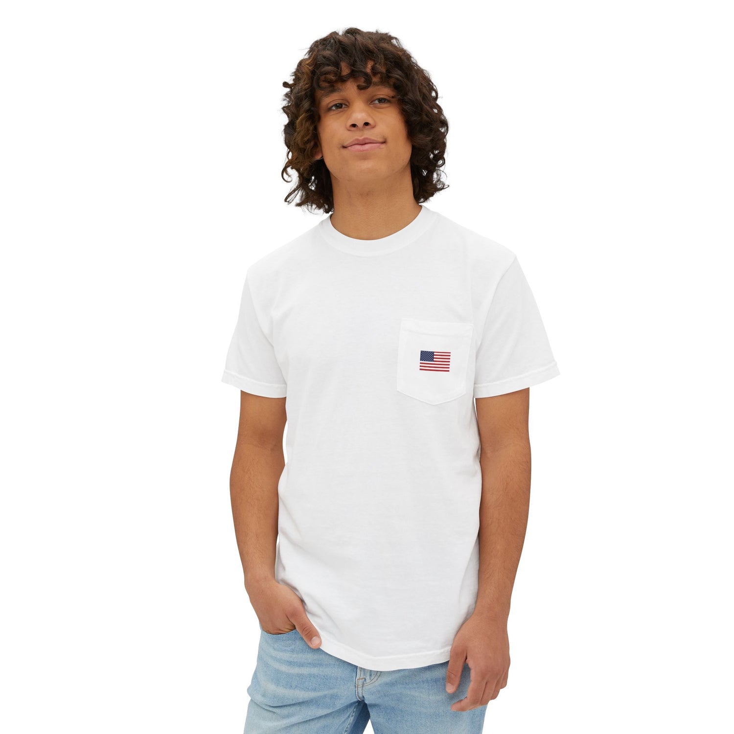 Porsche Technical w/ Flag - Comfort Color 6030 Pocket Tee