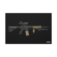 M27 IAR - Canvas Print (Black Background) — product view
