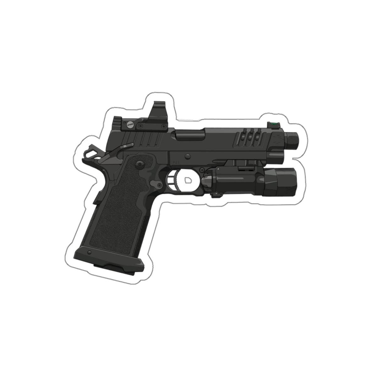 Handgun v4 - Sticker – TacArt