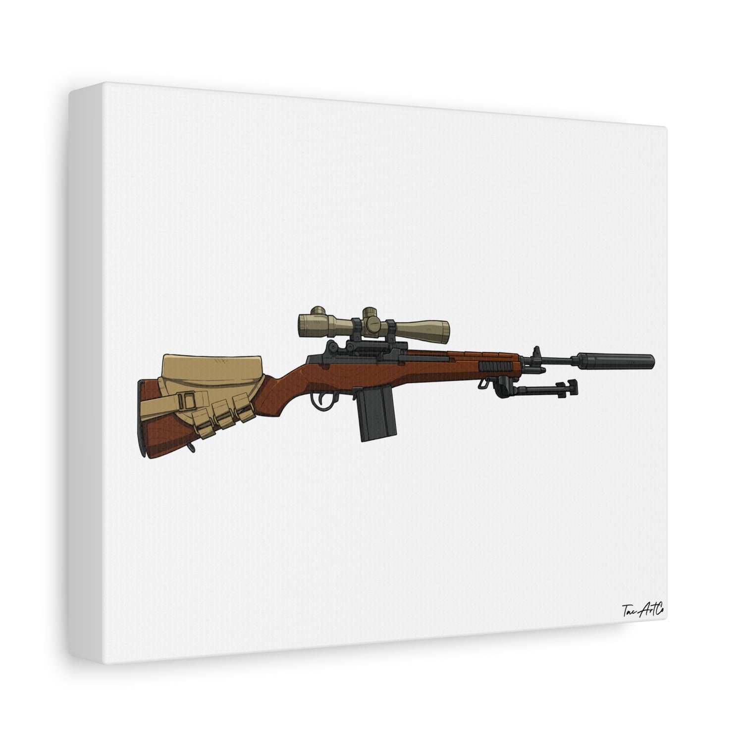 Classic M14 Rifle – Canvas Print