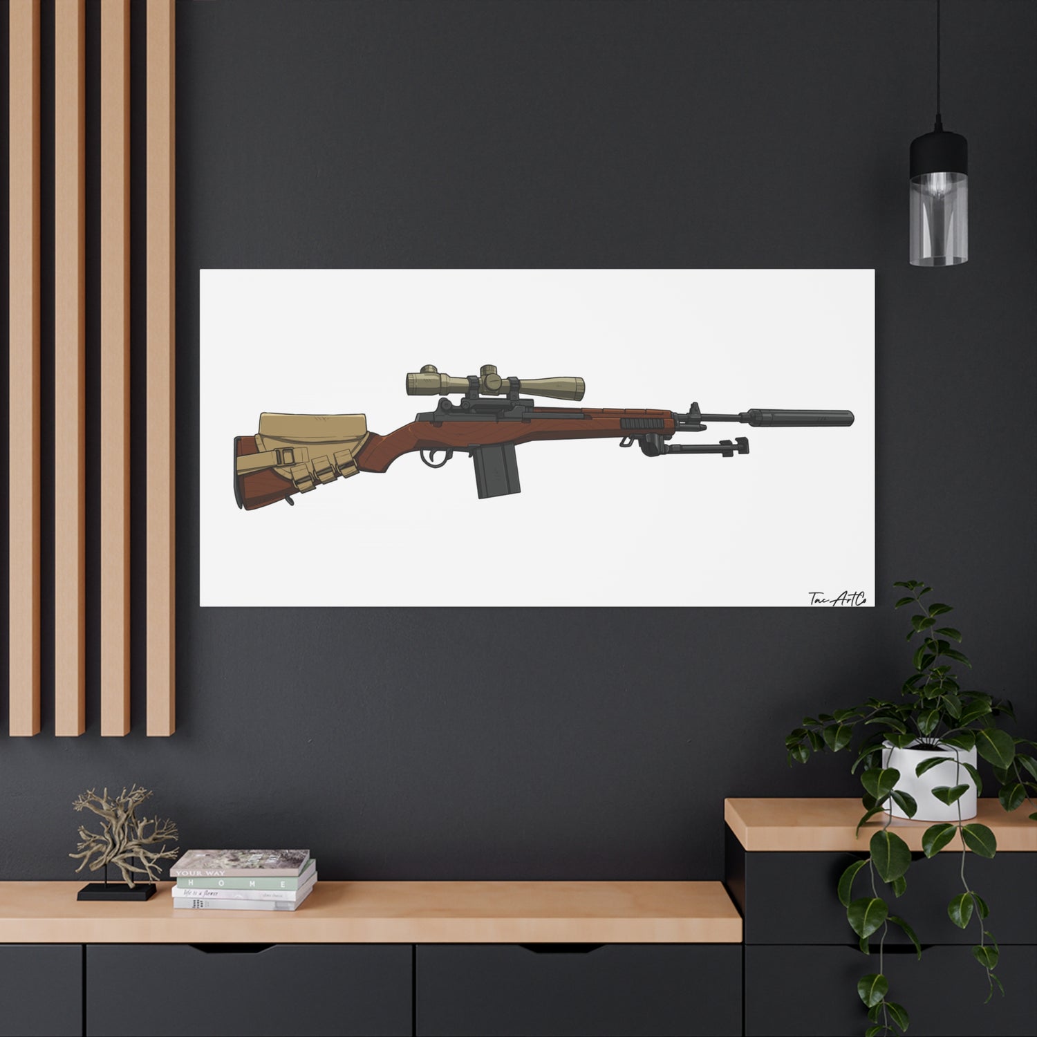 Classic M14 Rifle – Canvas Print