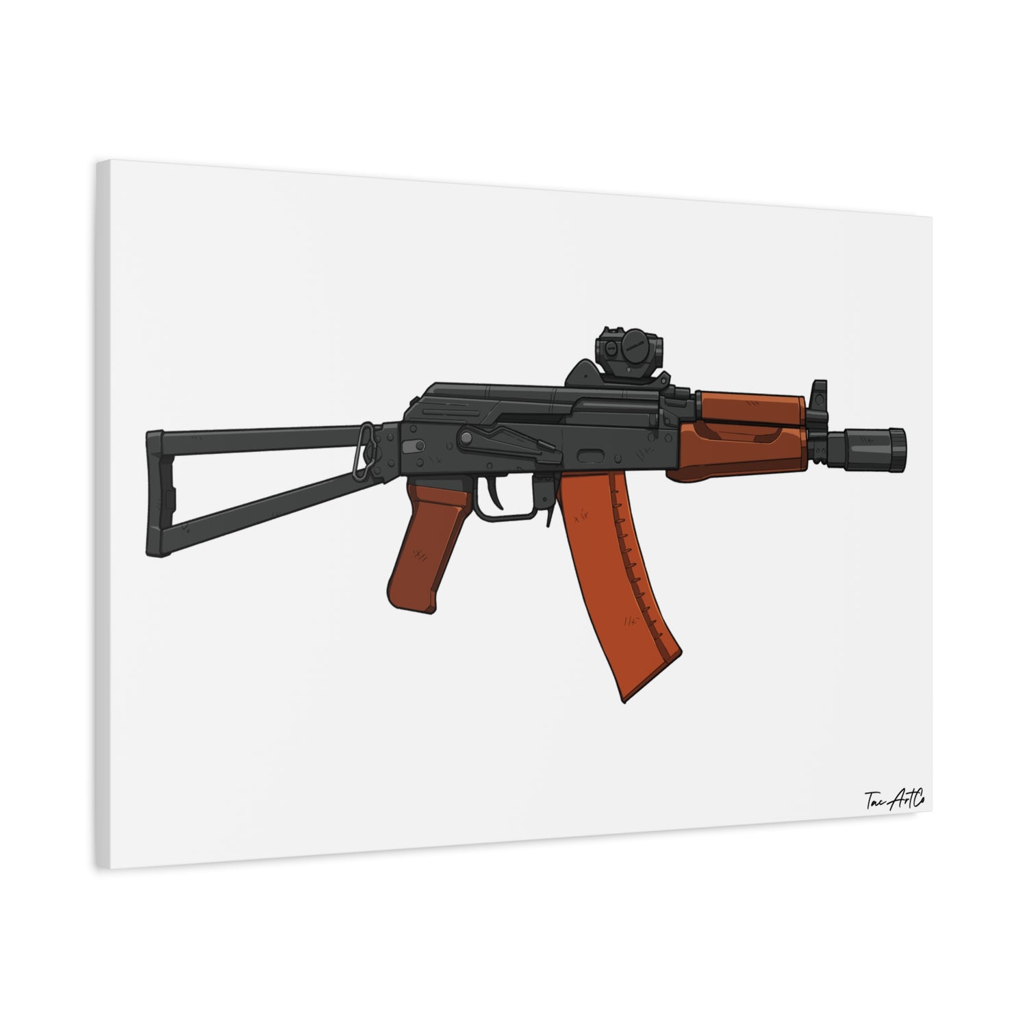AKS-74U Krinkov – Shorty AK Rifle Canvas Print