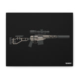 The Fix by Q - Canvas Print (Black Background)