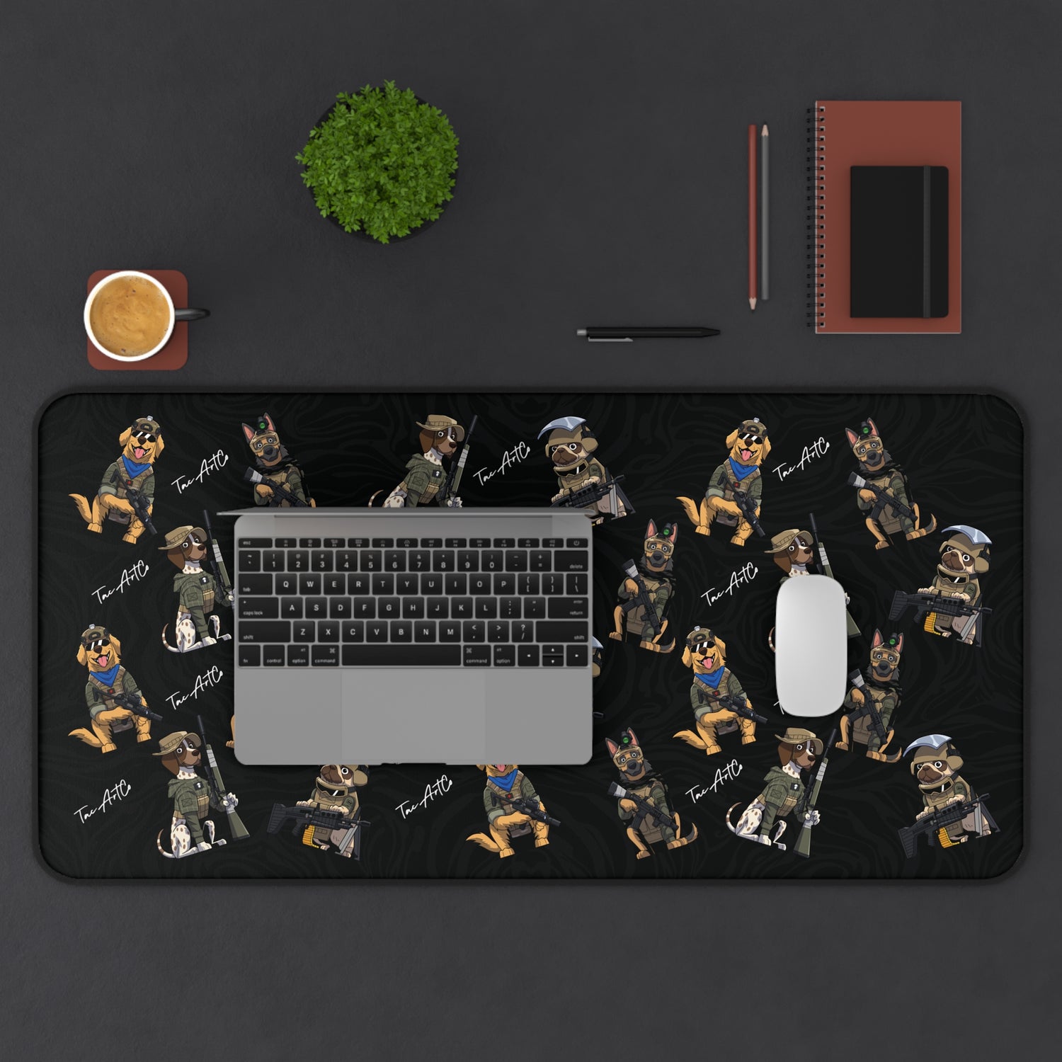 Dog Squad Pattern - Desk Mat