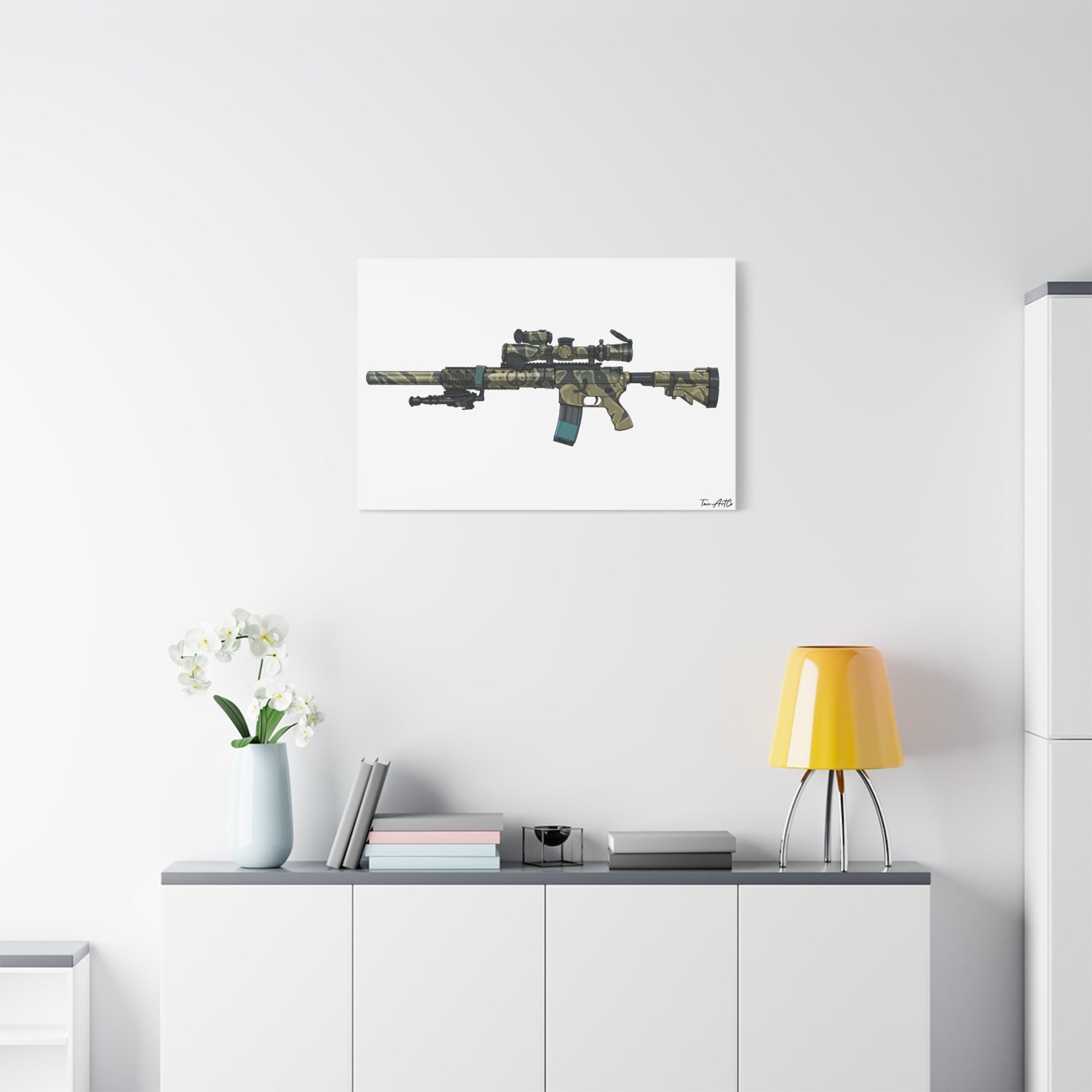 Tiger Stripe AR – Custom Rifle Canvas Print