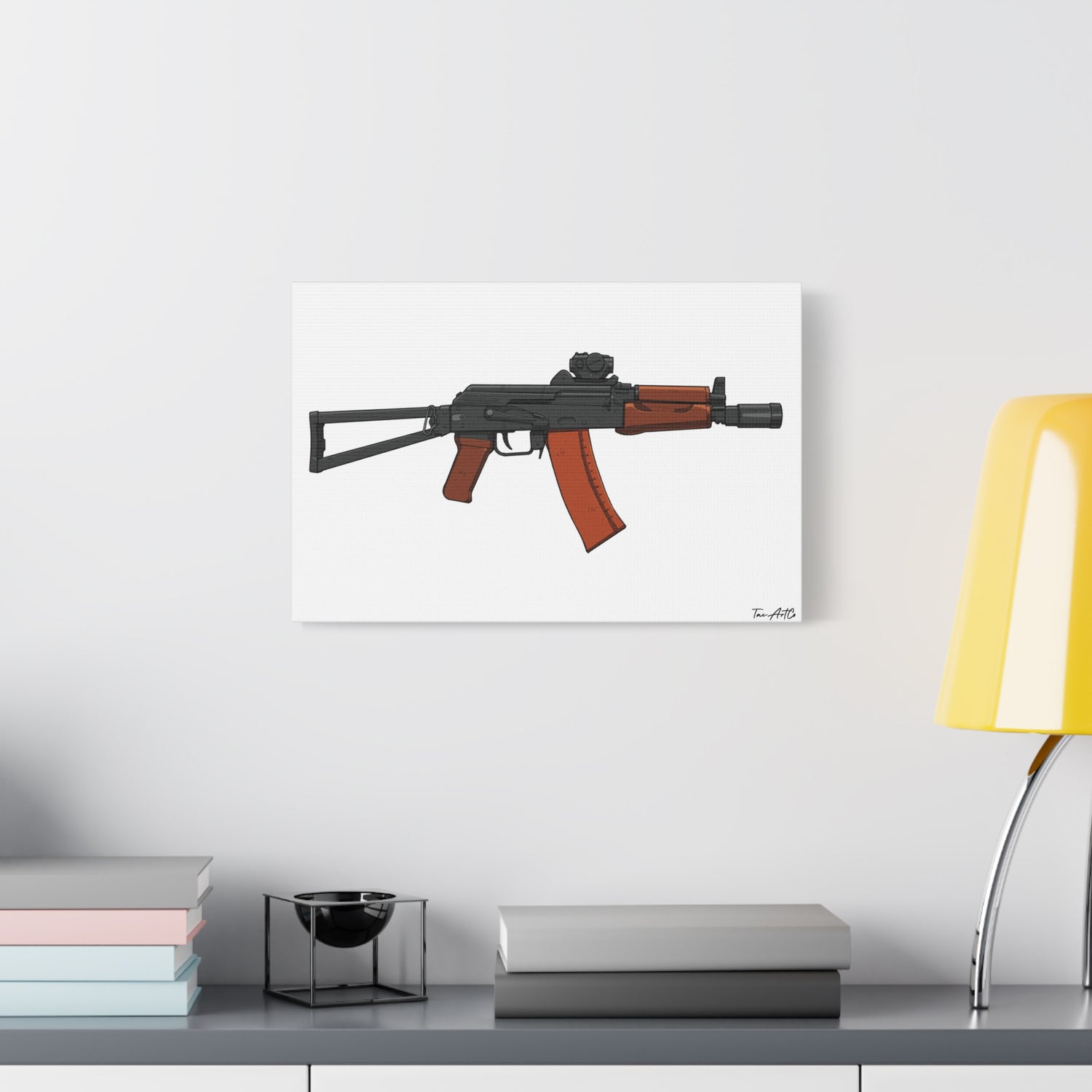 AKS-74U Krinkov – Shorty AK Rifle Canvas Print