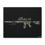 Tiger Stripe AR – Canvas Print (Black Background)
