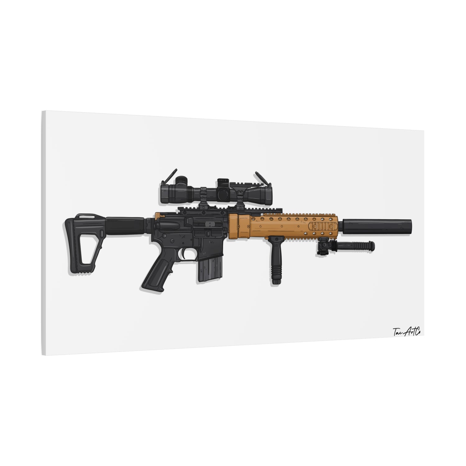 MK12 Mod H – Recce Rifle Canvas Print