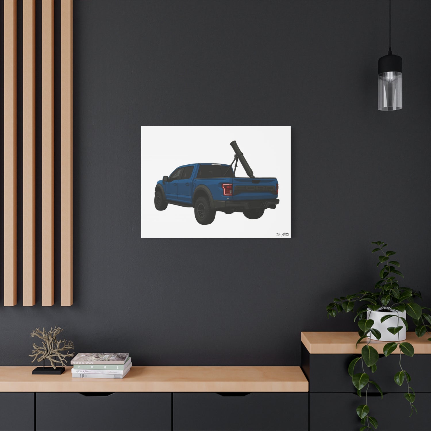 Heavy Payload – Raptor Mortar Rig Canvas Print