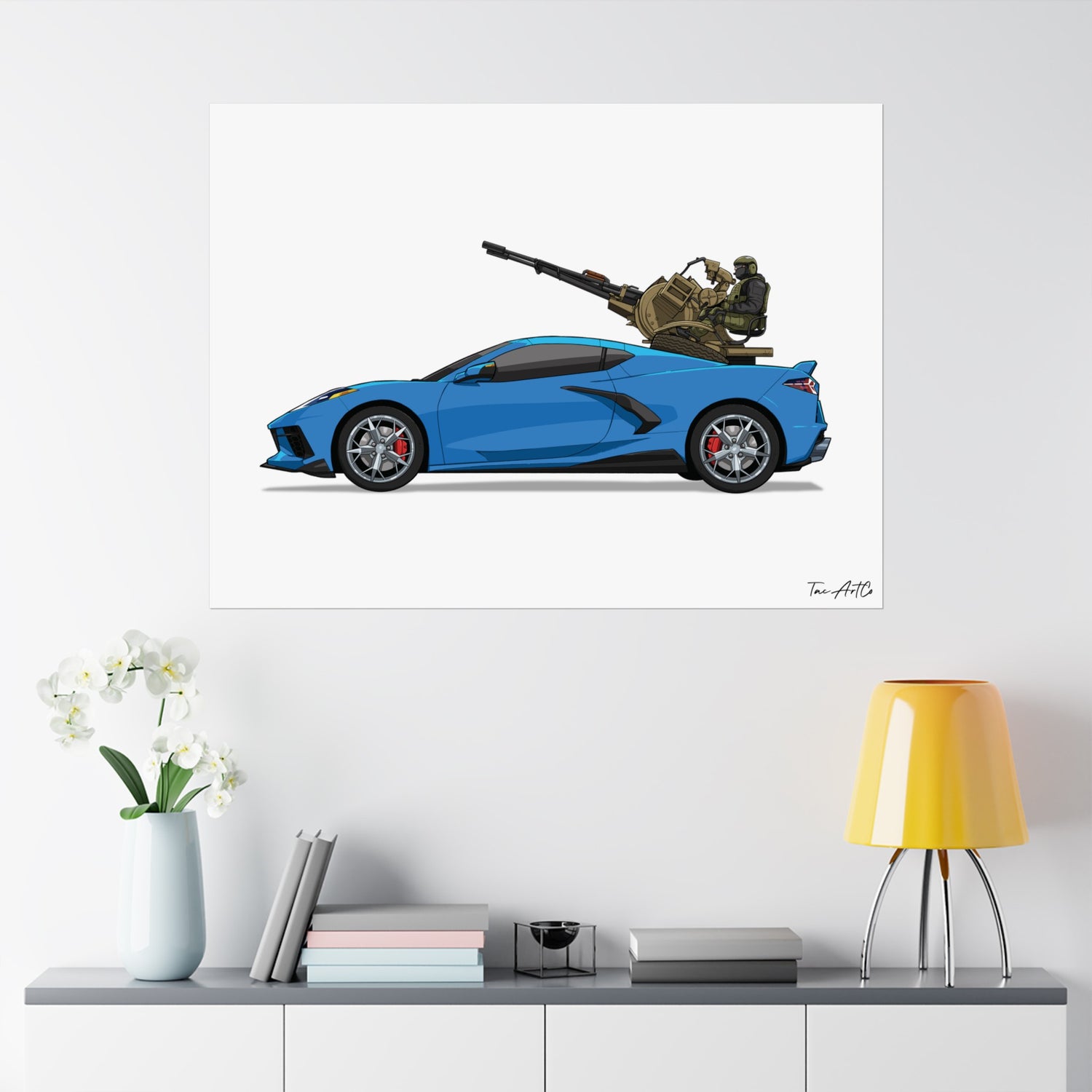 Corvette Technical - Matte Poster