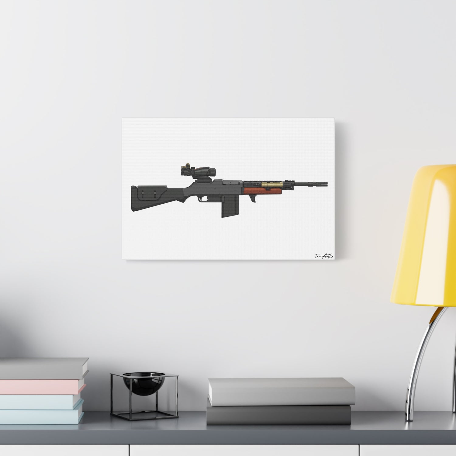 Modern War Boomer – Tactical BAR Canvas Print