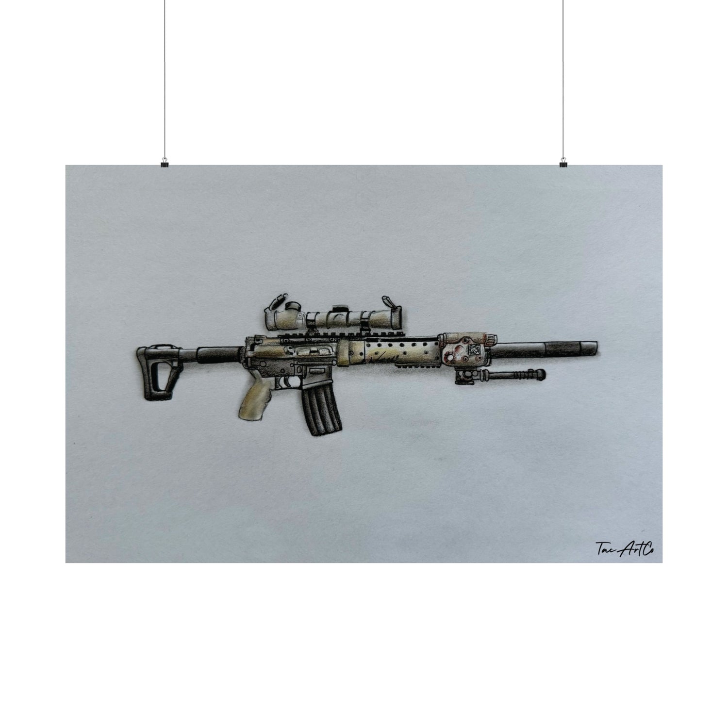MK12 Mod H Sketch - Matte Poster