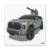 Tundra Technical - Canvas Print (White Background)