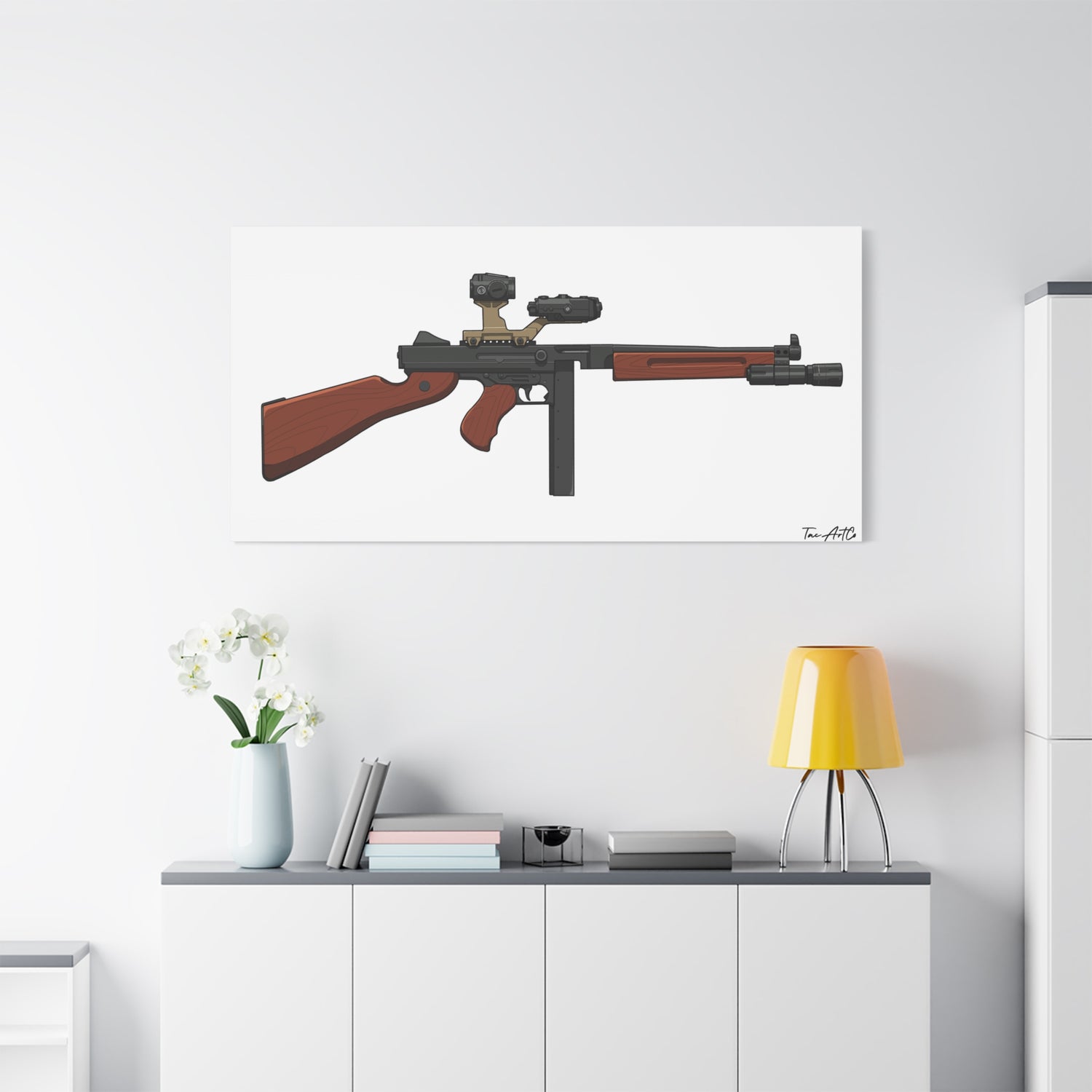 Tacticool Tommy – Modern Thompson Canvas Print