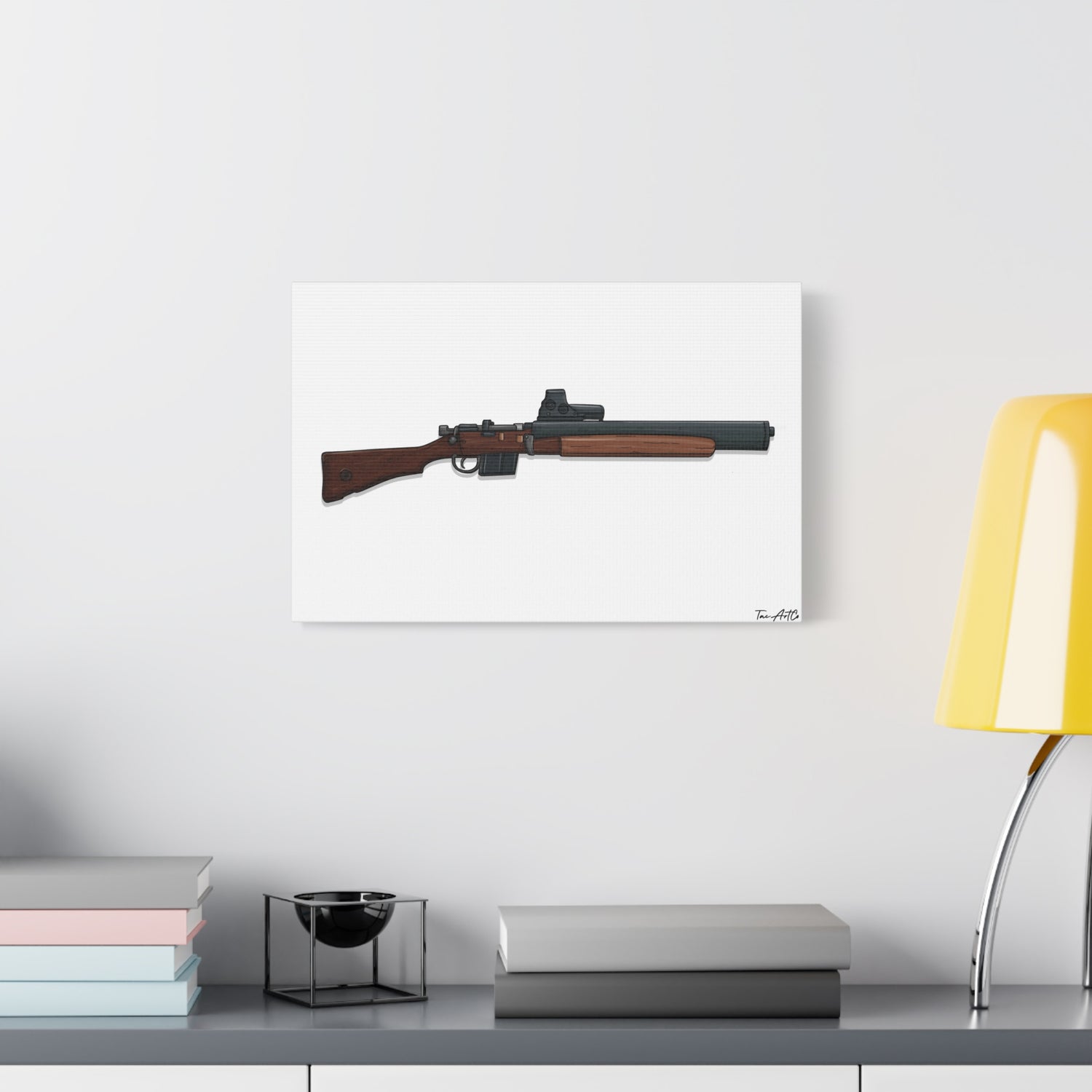De Lisle Carbine – Suppressed Rifle Canvas Print
