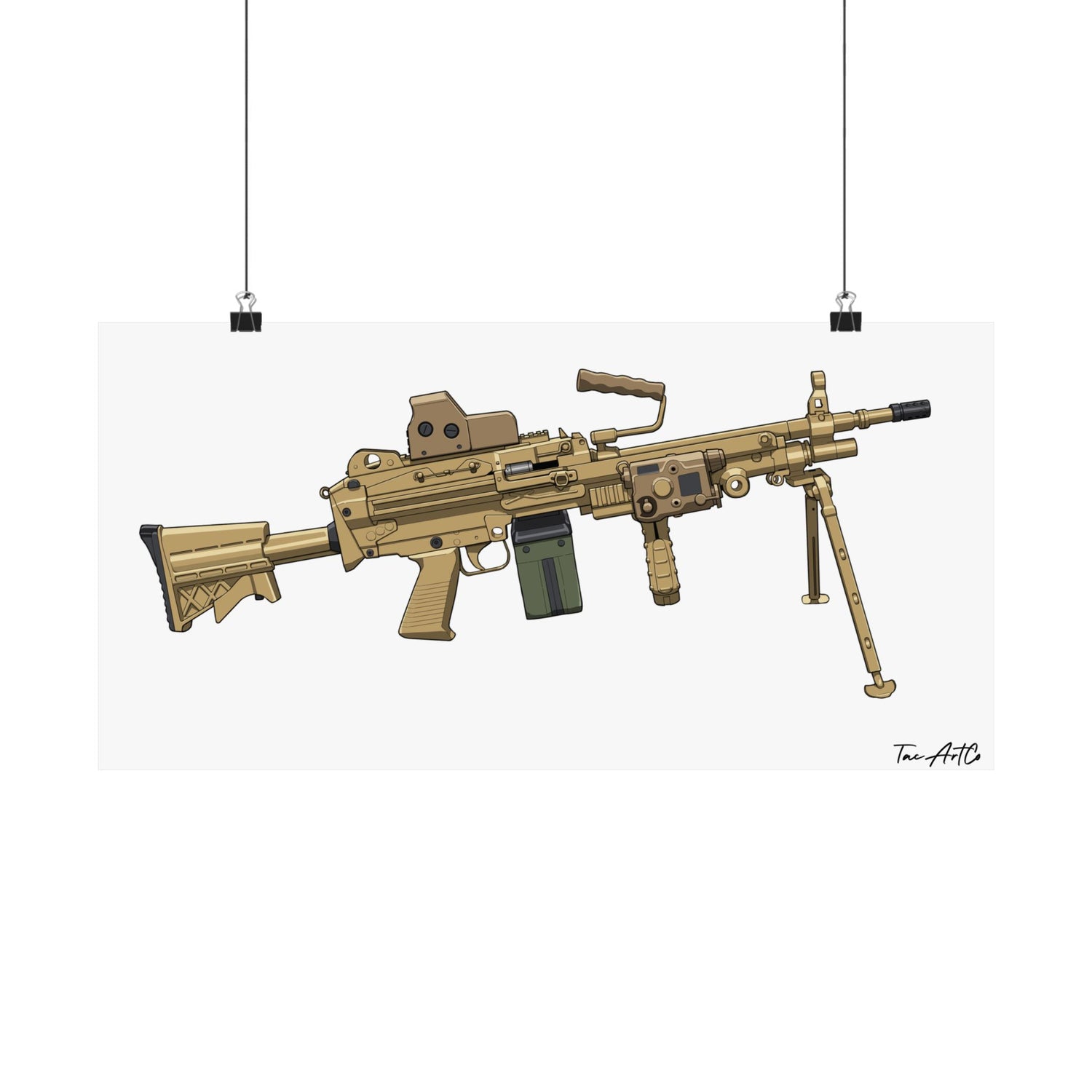 M249 LMG - Matte Poster