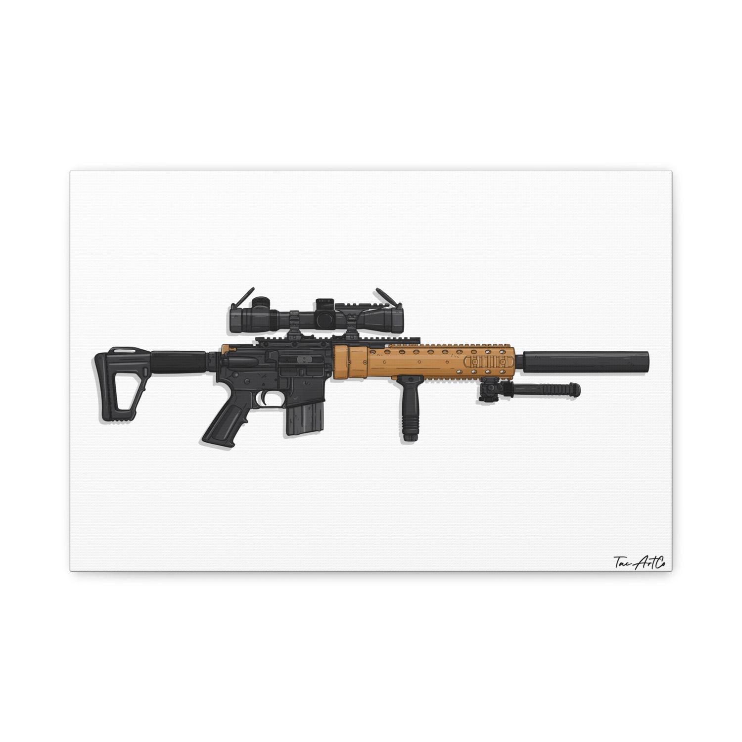 MK12 Mod H – Recce Rifle Canvas Print
