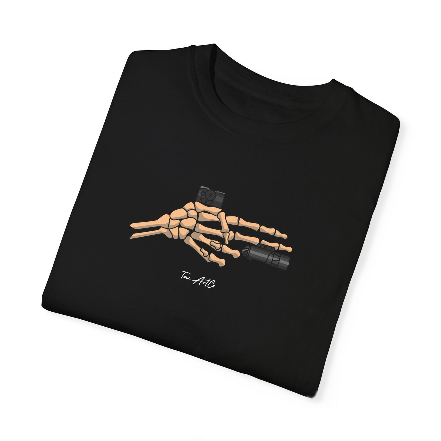 Skeleton Finger Gun - Comfort Color 1717 Tee