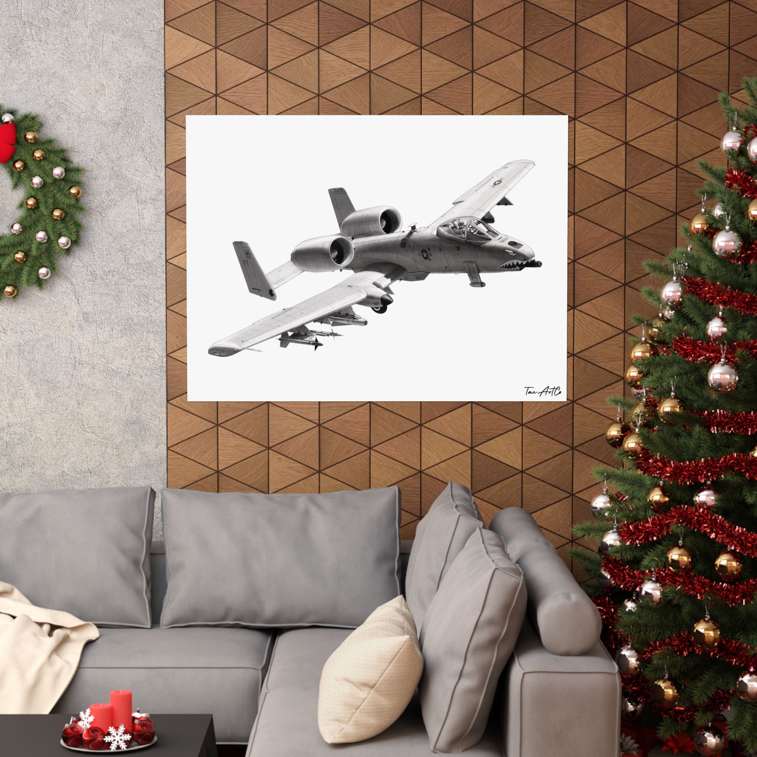 A-10 Warthog Sketch – Matte Poster
