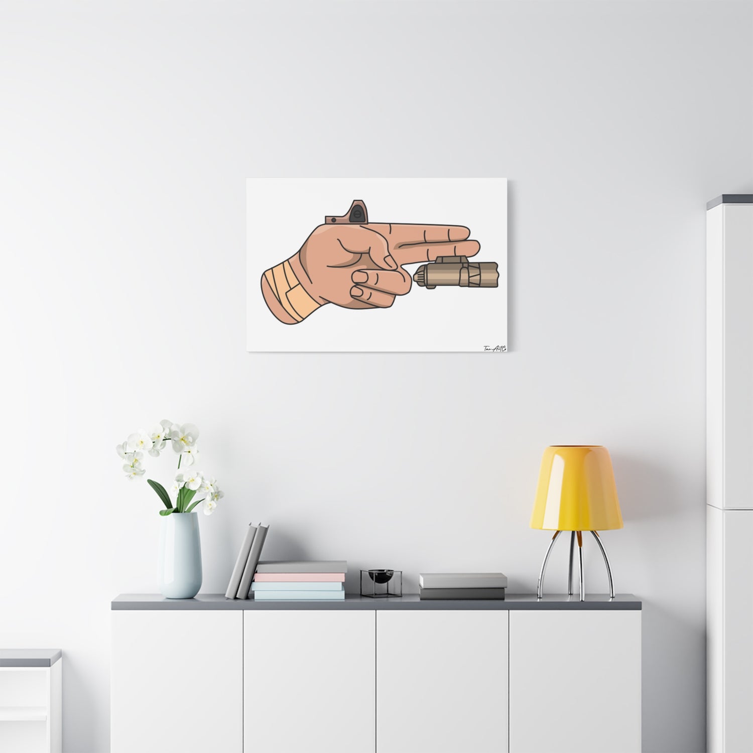 Finger Gun v1 - Canvas Print