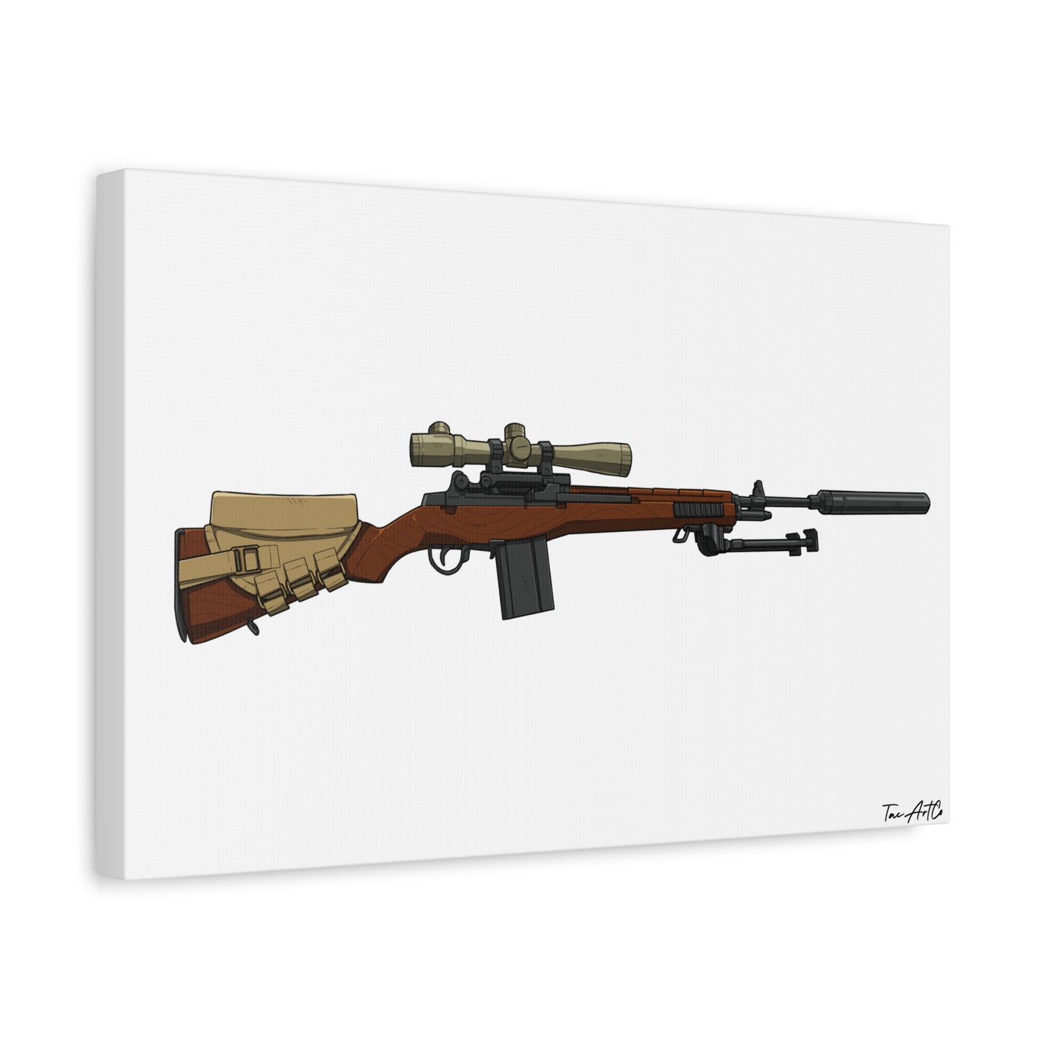 Classic M14 Rifle – Canvas Print