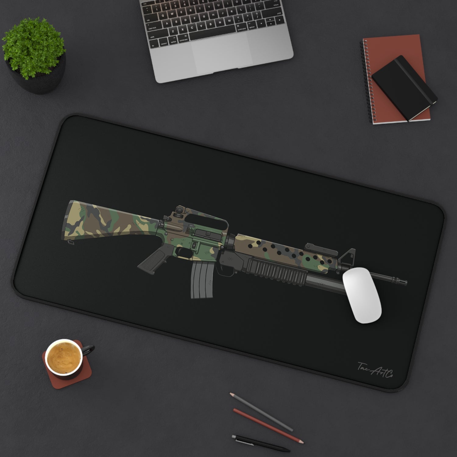 M16A2 M203 - Desk Mat