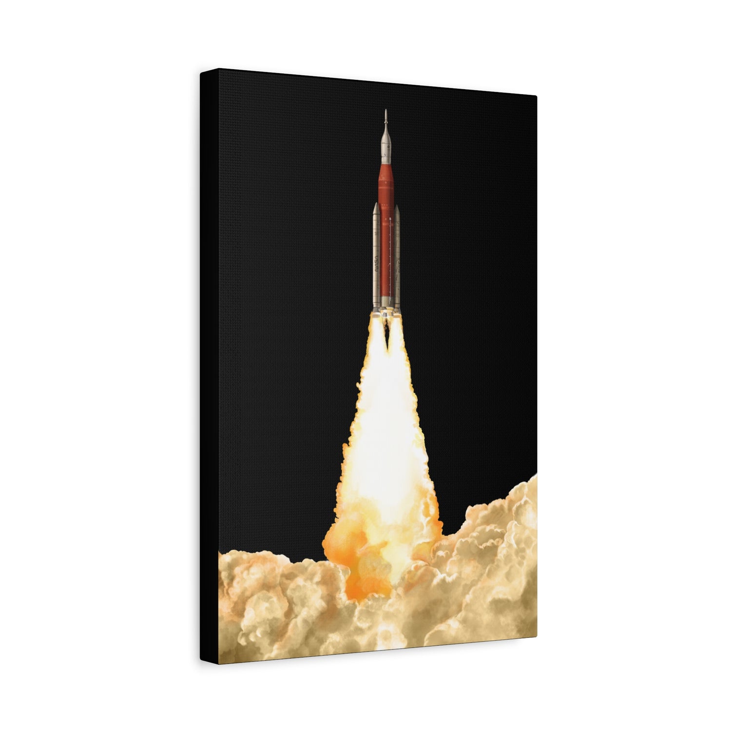 Artemis 2 – Canvas Print (Black Background)
