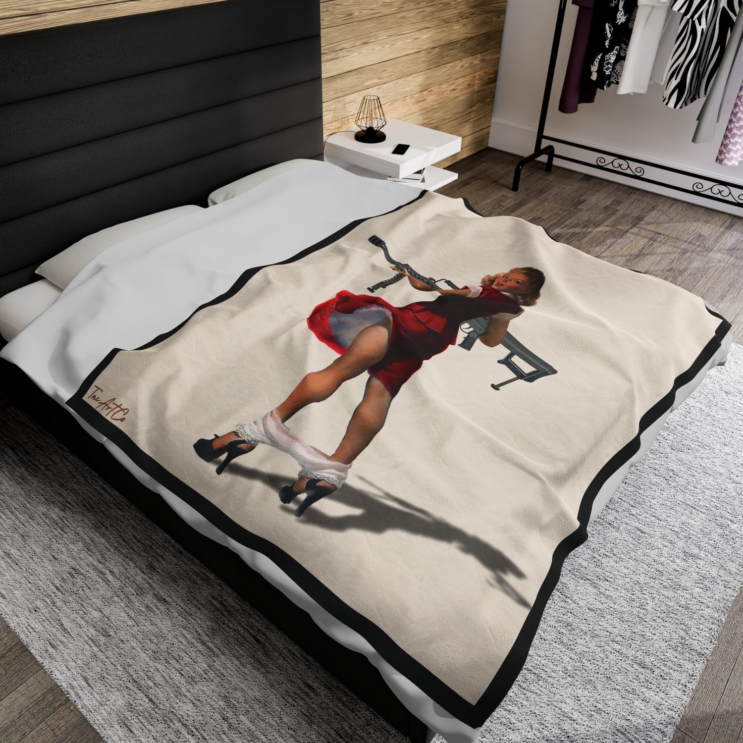 50BMG Girl - Velveteen Plush Blanket