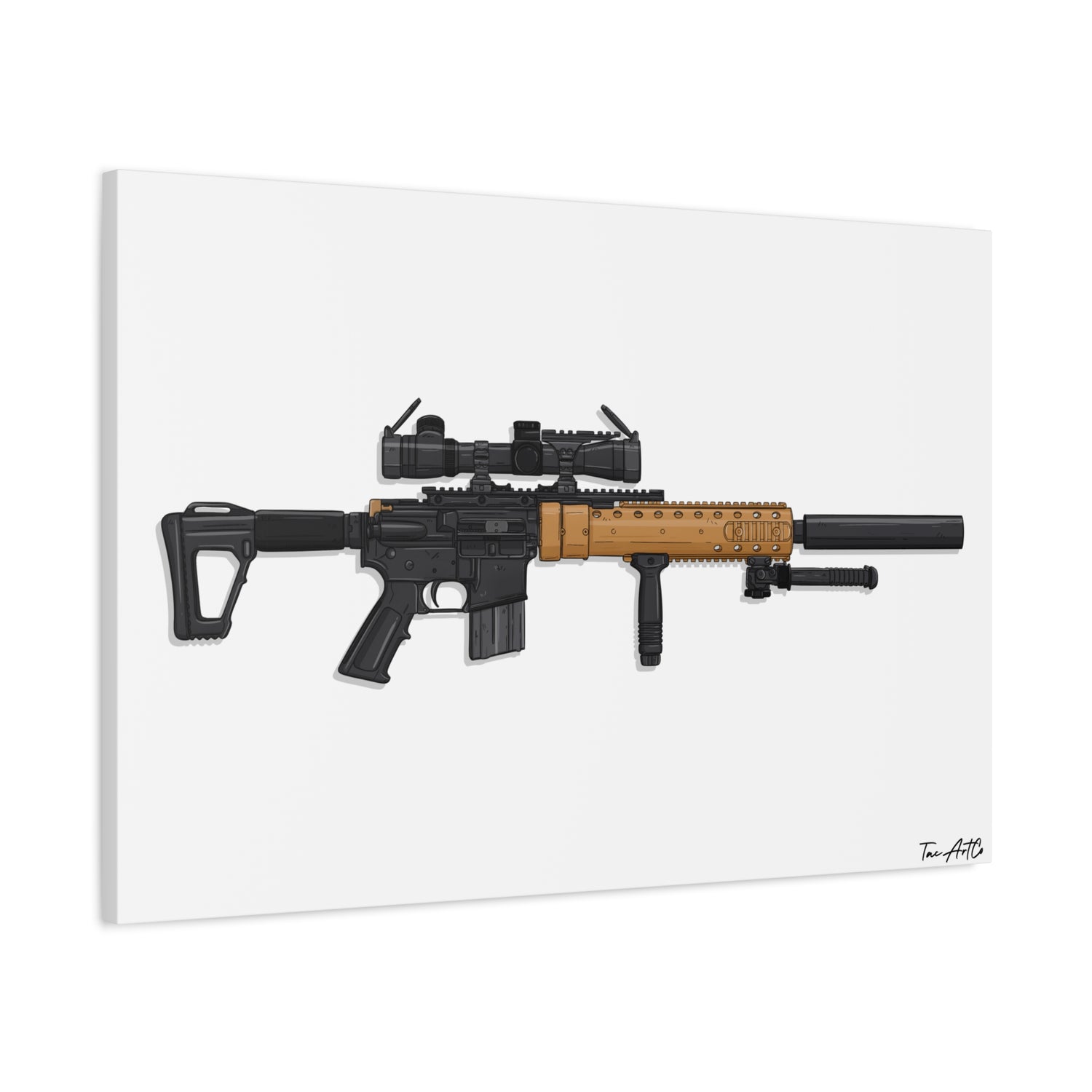 MK12 Mod H – Recce Rifle Canvas Print