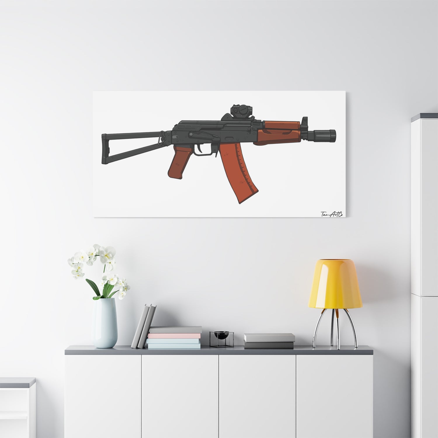 AKS-74U Krinkov – Shorty AK Rifle Canvas Print