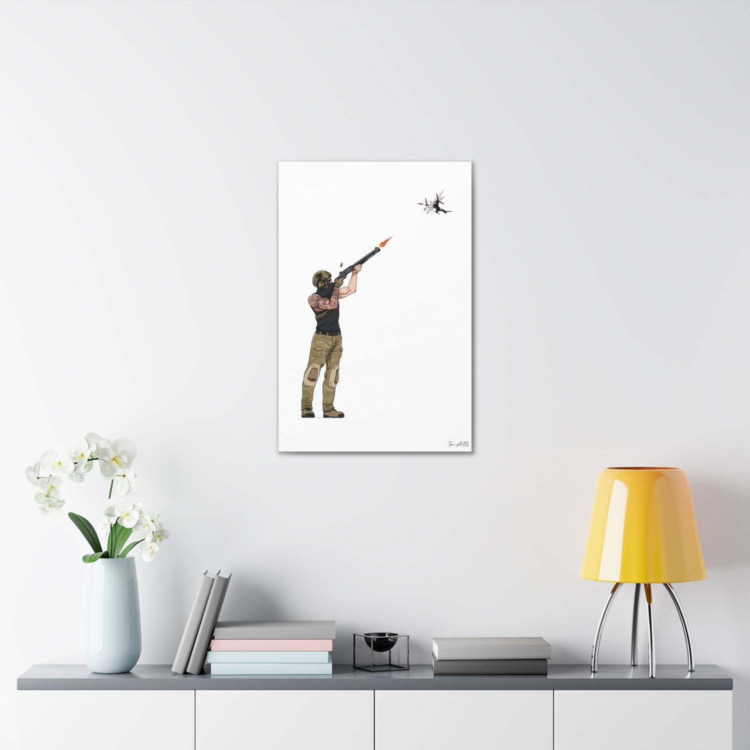 Drone Skeet Shooting - Canvas Print