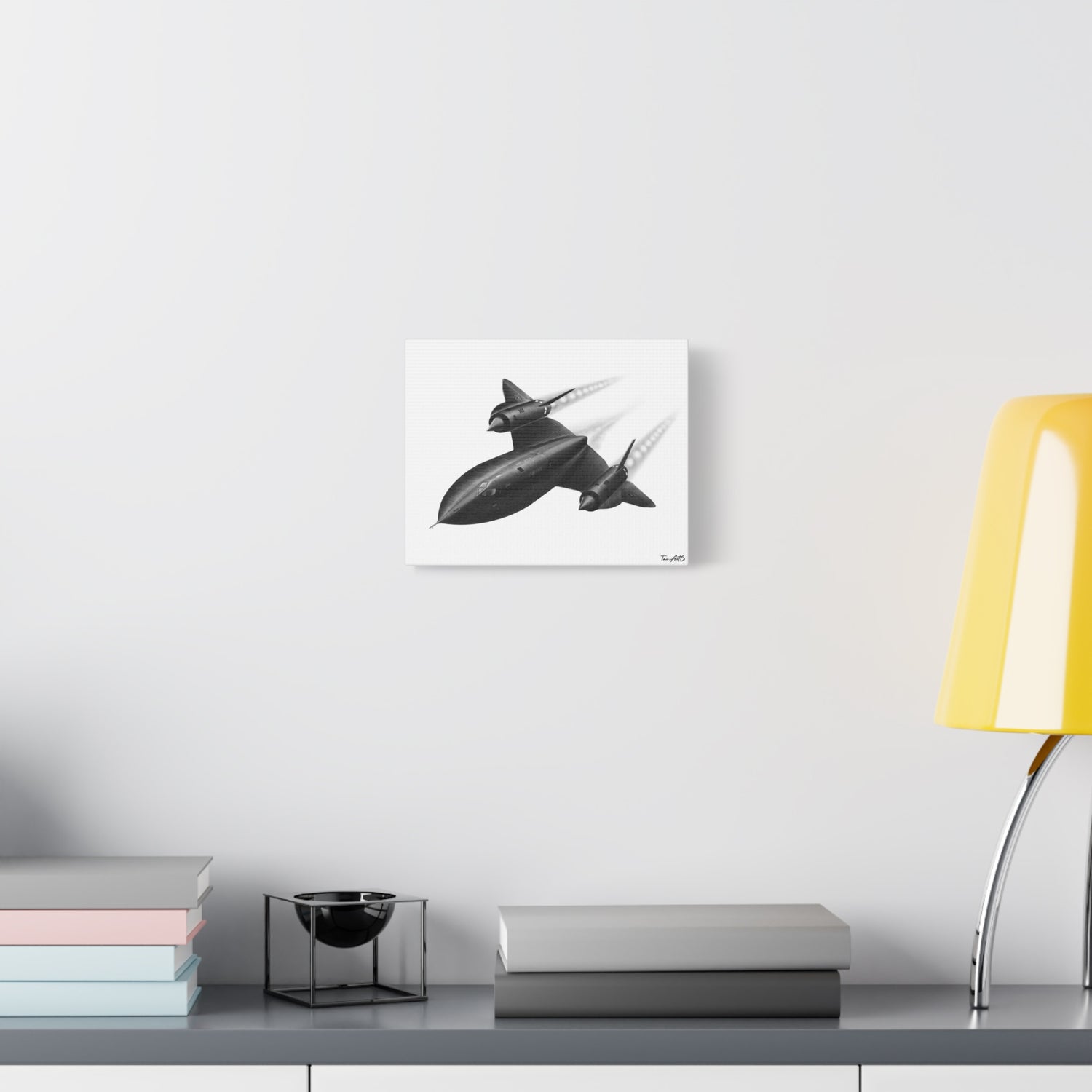 SR-71 Blackbird – Pencil-Style Canvas Print