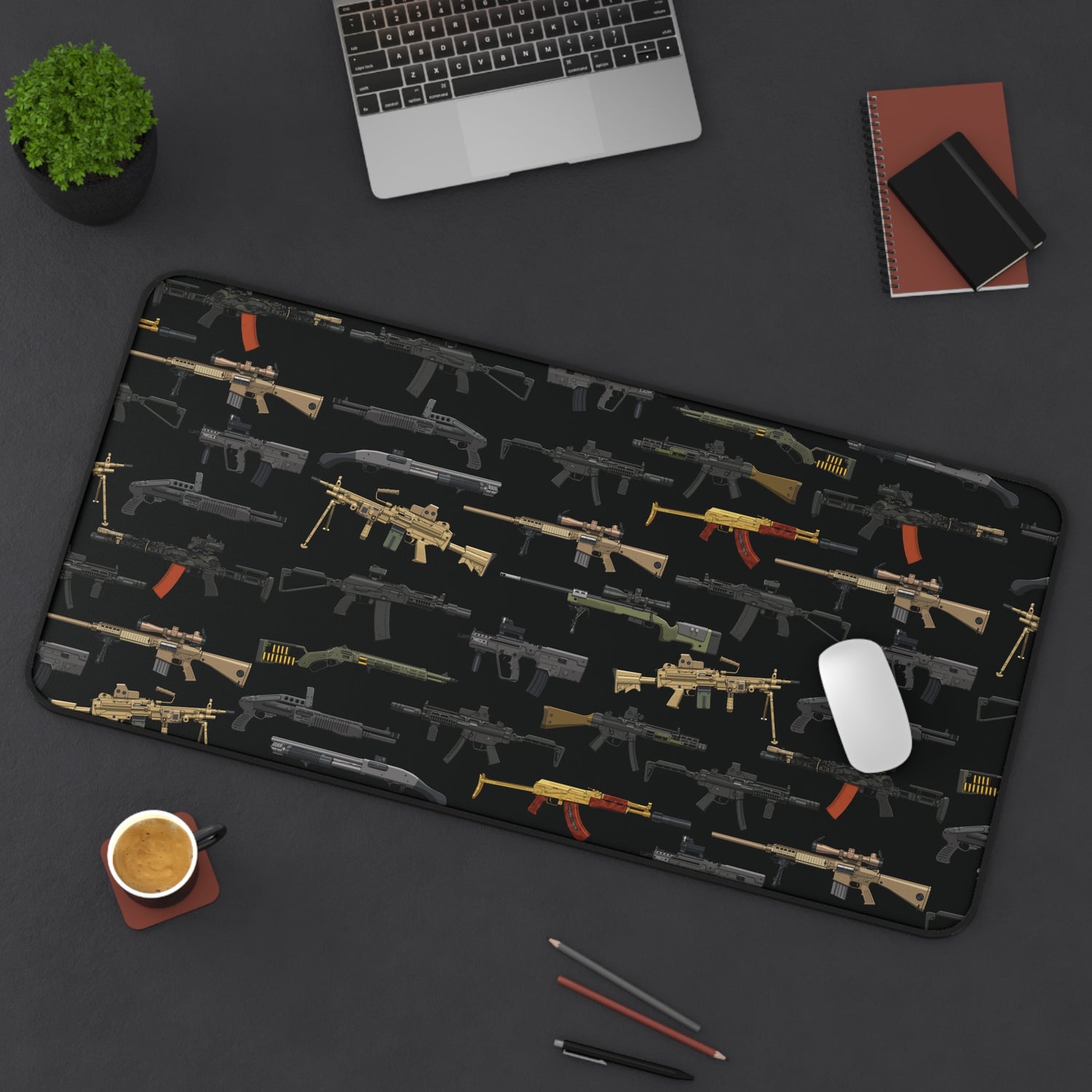 Firearm Assortment V2 – Desk Mat