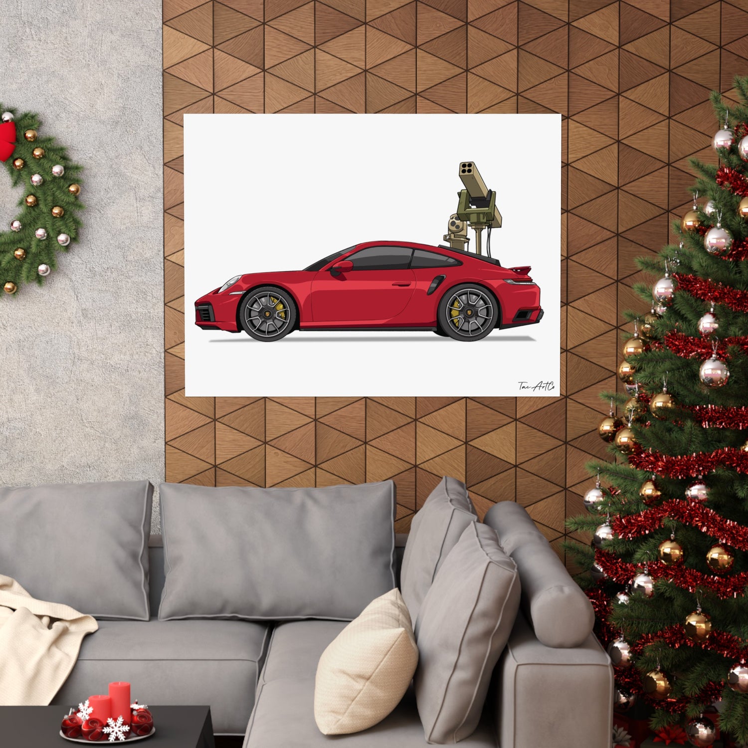 Porsche 911 Technical - Matte Poster