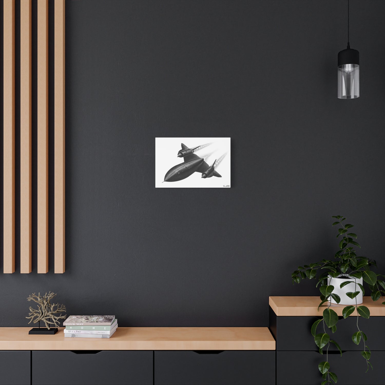 SR-71 Blackbird – Pencil-Style Canvas Print