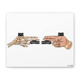 Life and Death Finger Guns – Canvas Print