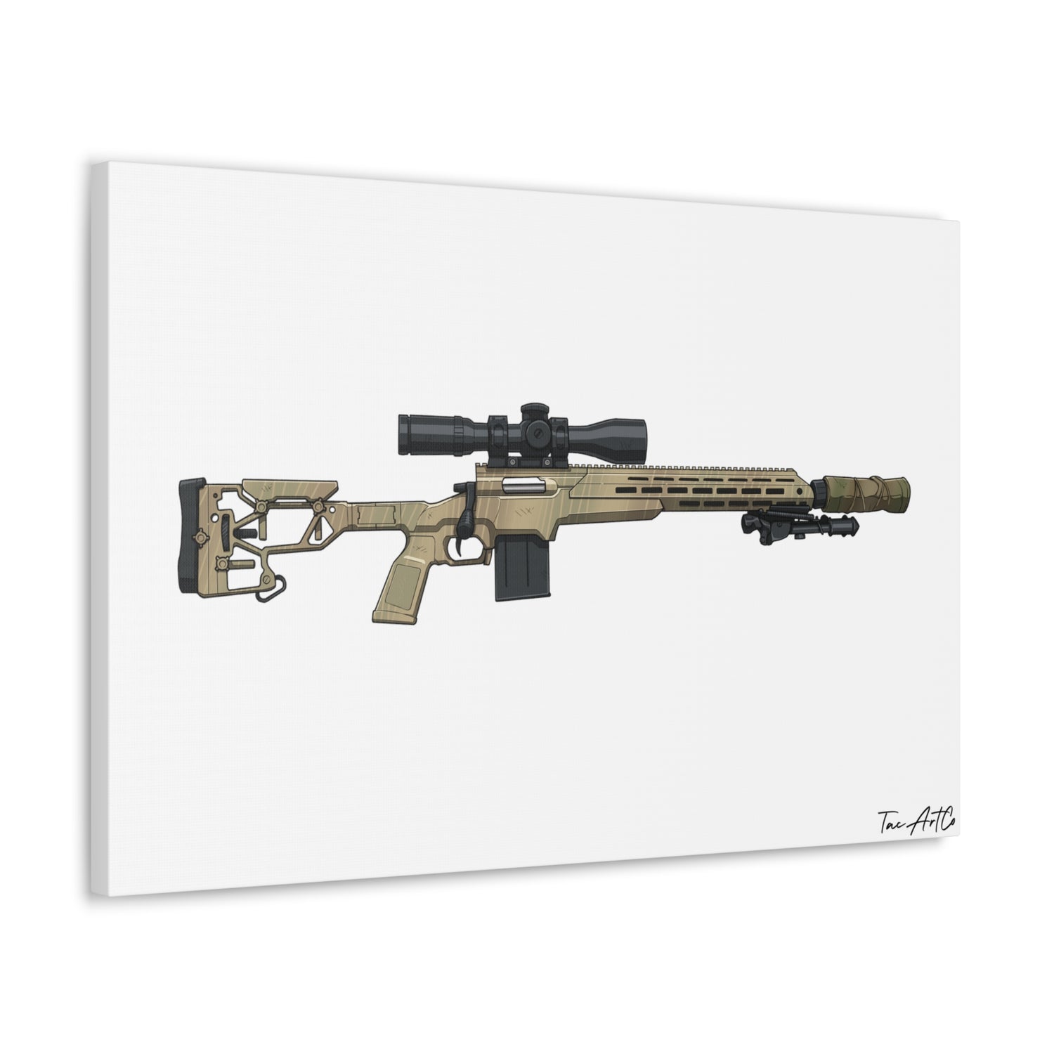 Bolt Gun v1 - Canvas Print