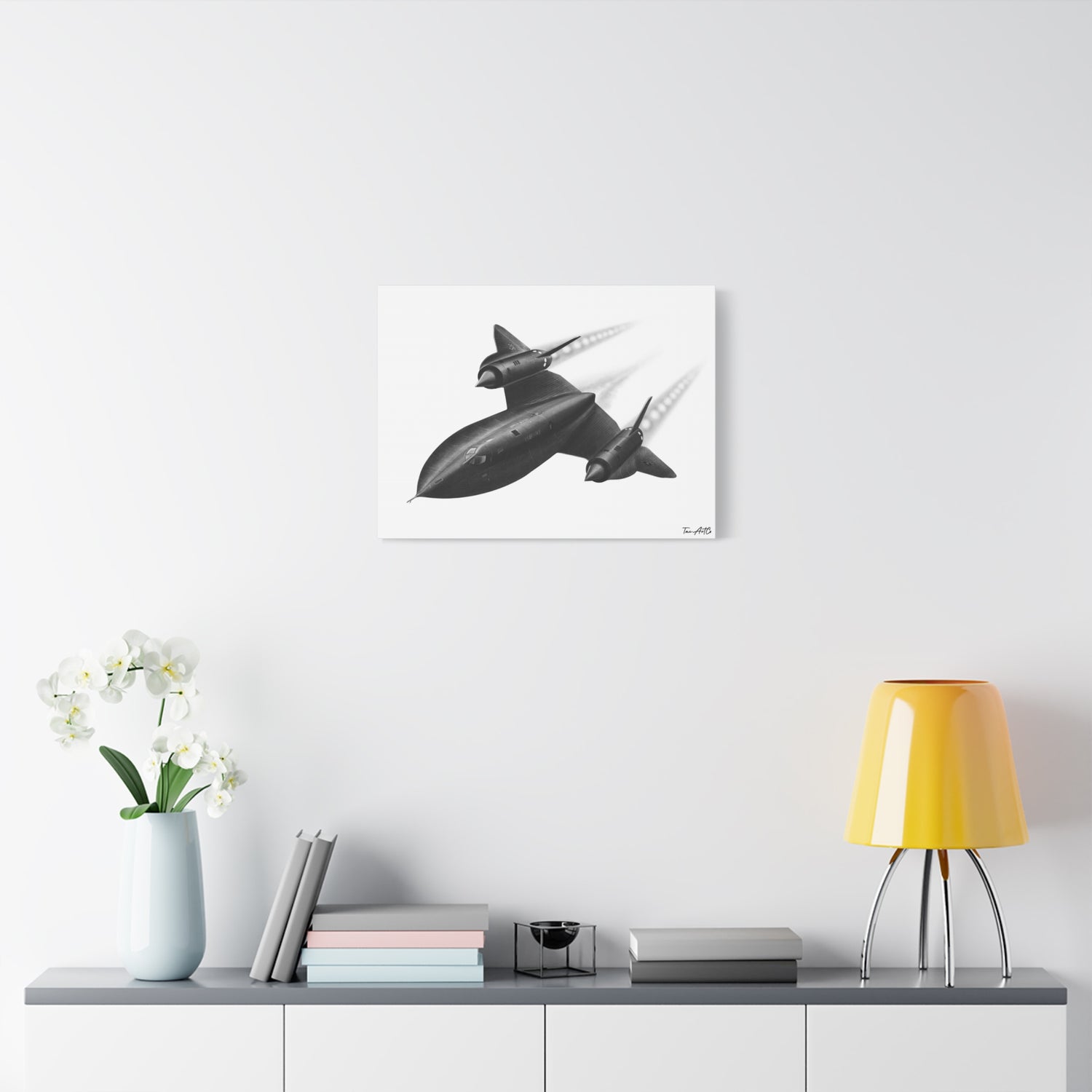 SR-71 Blackbird – Pencil-Style Canvas Print