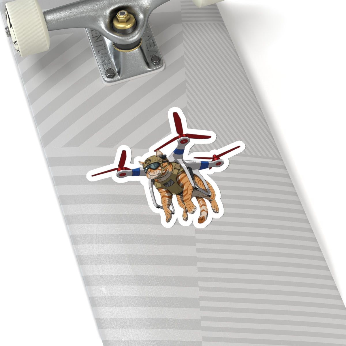 Drone Attack Cat - Sticker