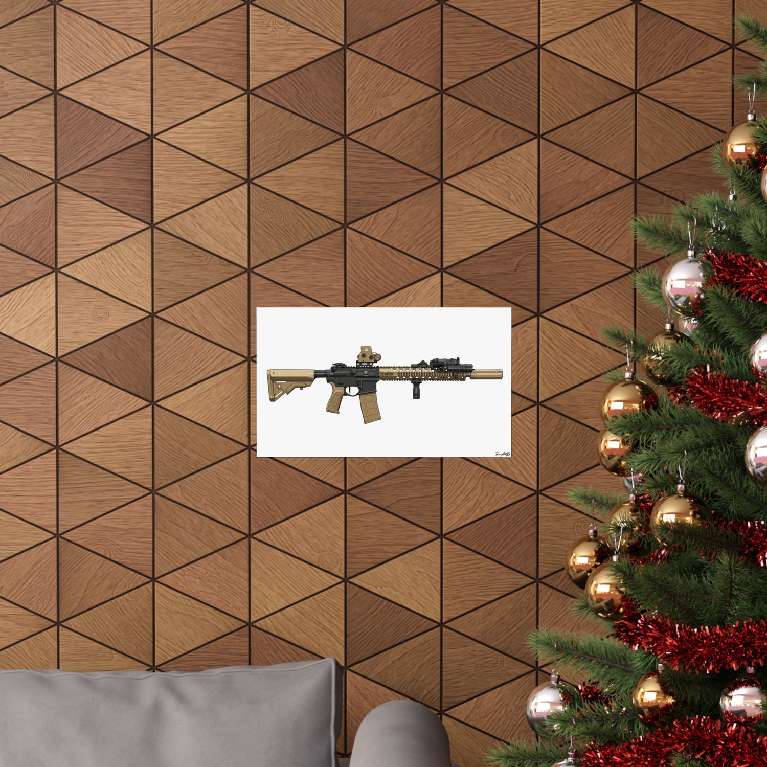 M4A1 Block II - Matte Poster