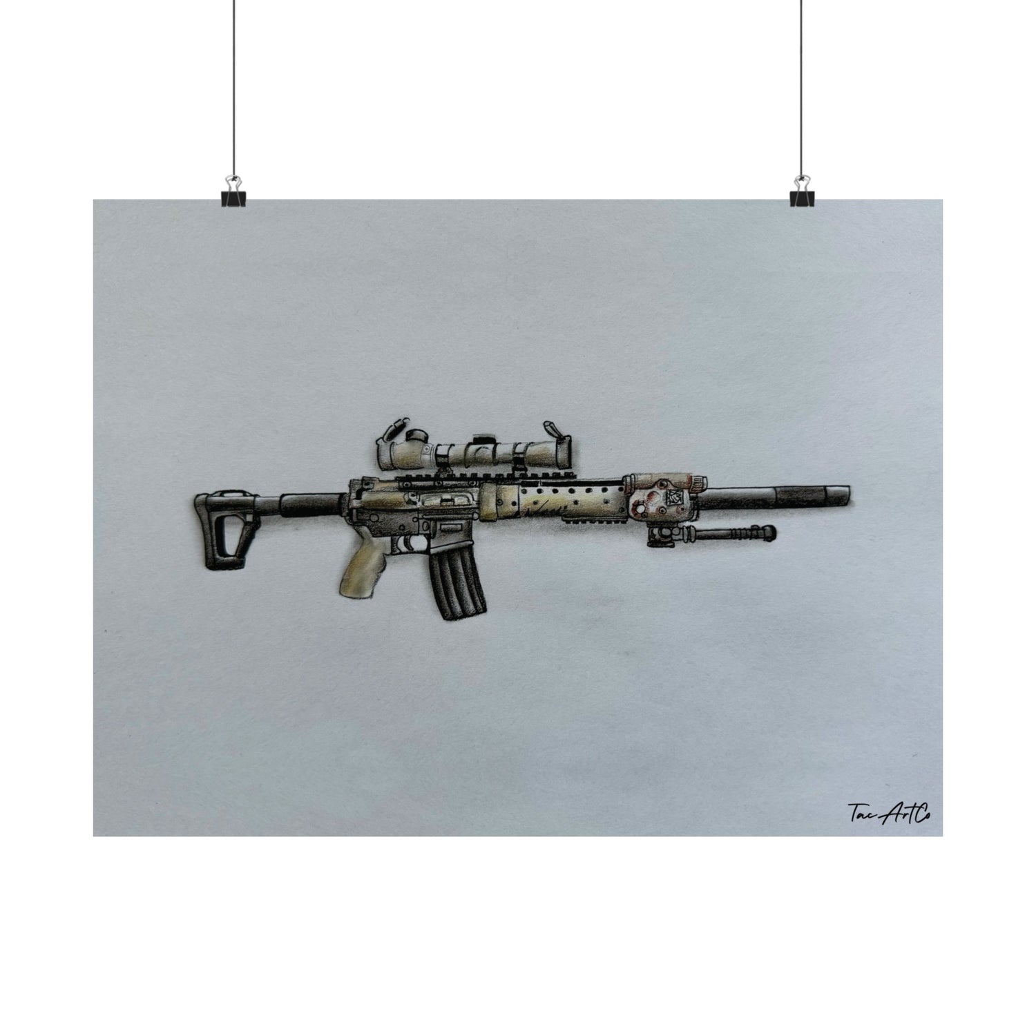 MK12 Mod H Sketch - Matte Poster