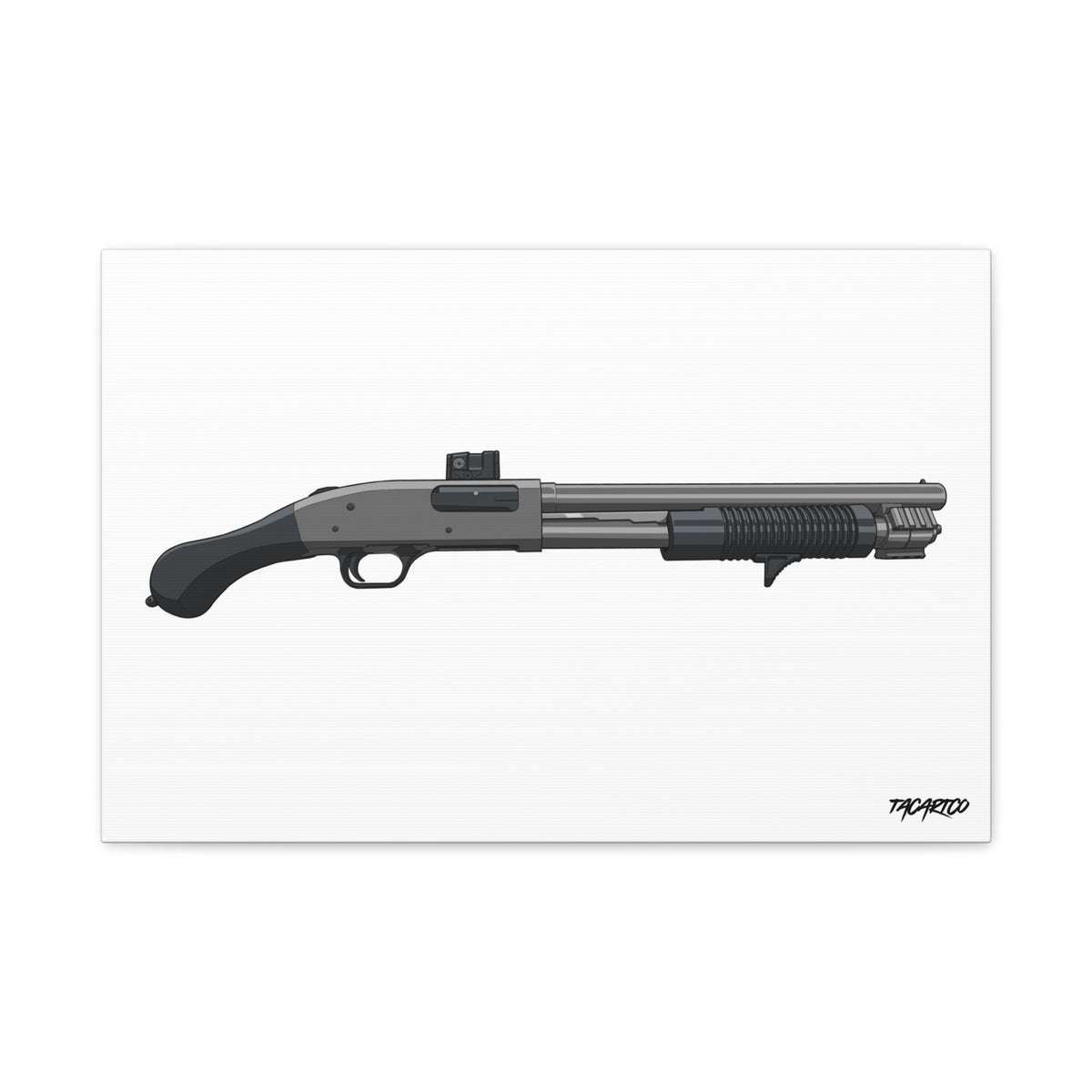 Shorty Mossberg 590A1 - Canvas Print (White Background)