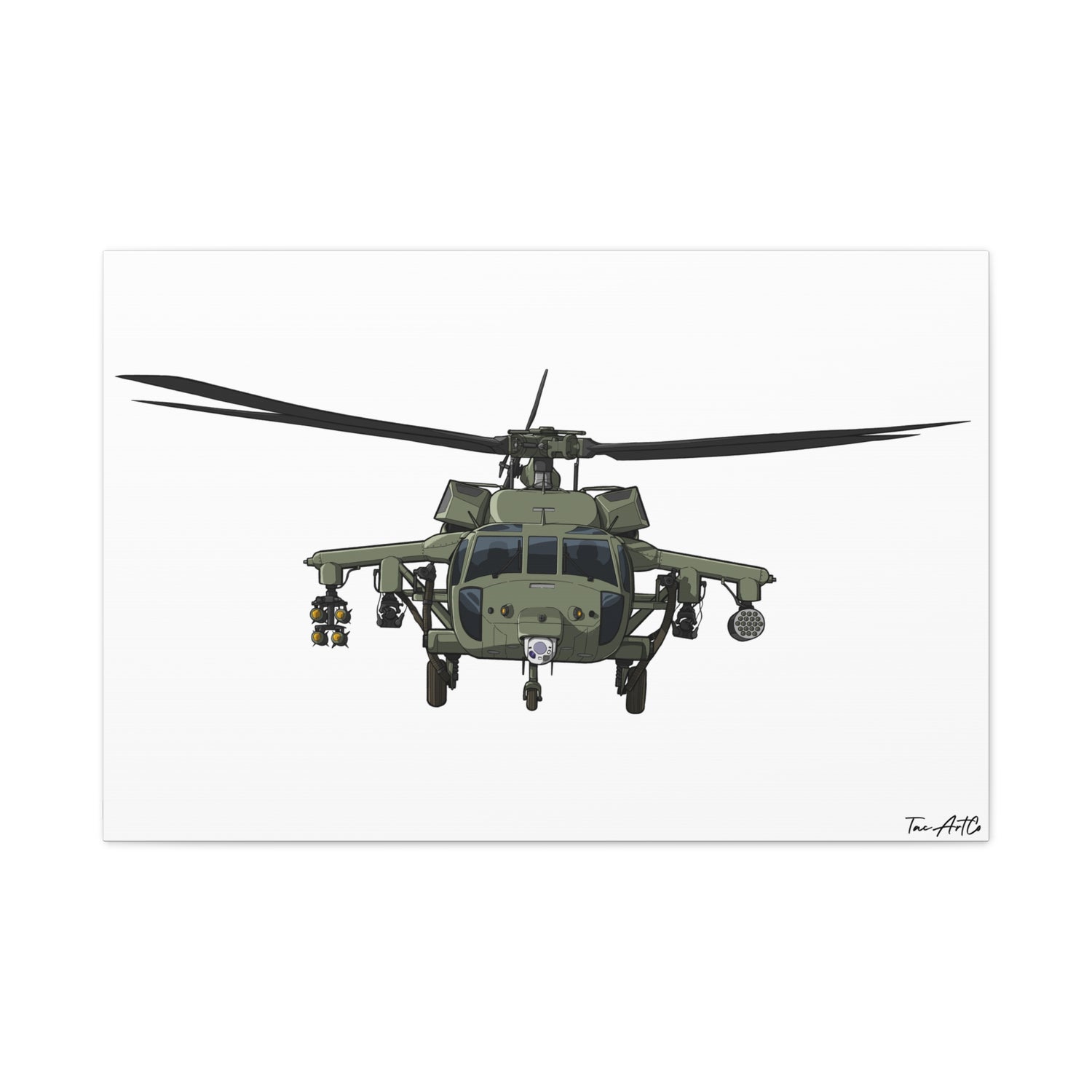 Black Hawk Helicopter – Canvas Print