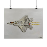 F22 Raptor Sketch - Matte Poster